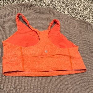 Lululemon Athletica Vibrant Orange Sports Bra